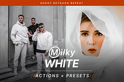 Milky White - Actions and Presets, a Preset Add-On by Hydrozi Presets (Thumbnail 1 of 6)