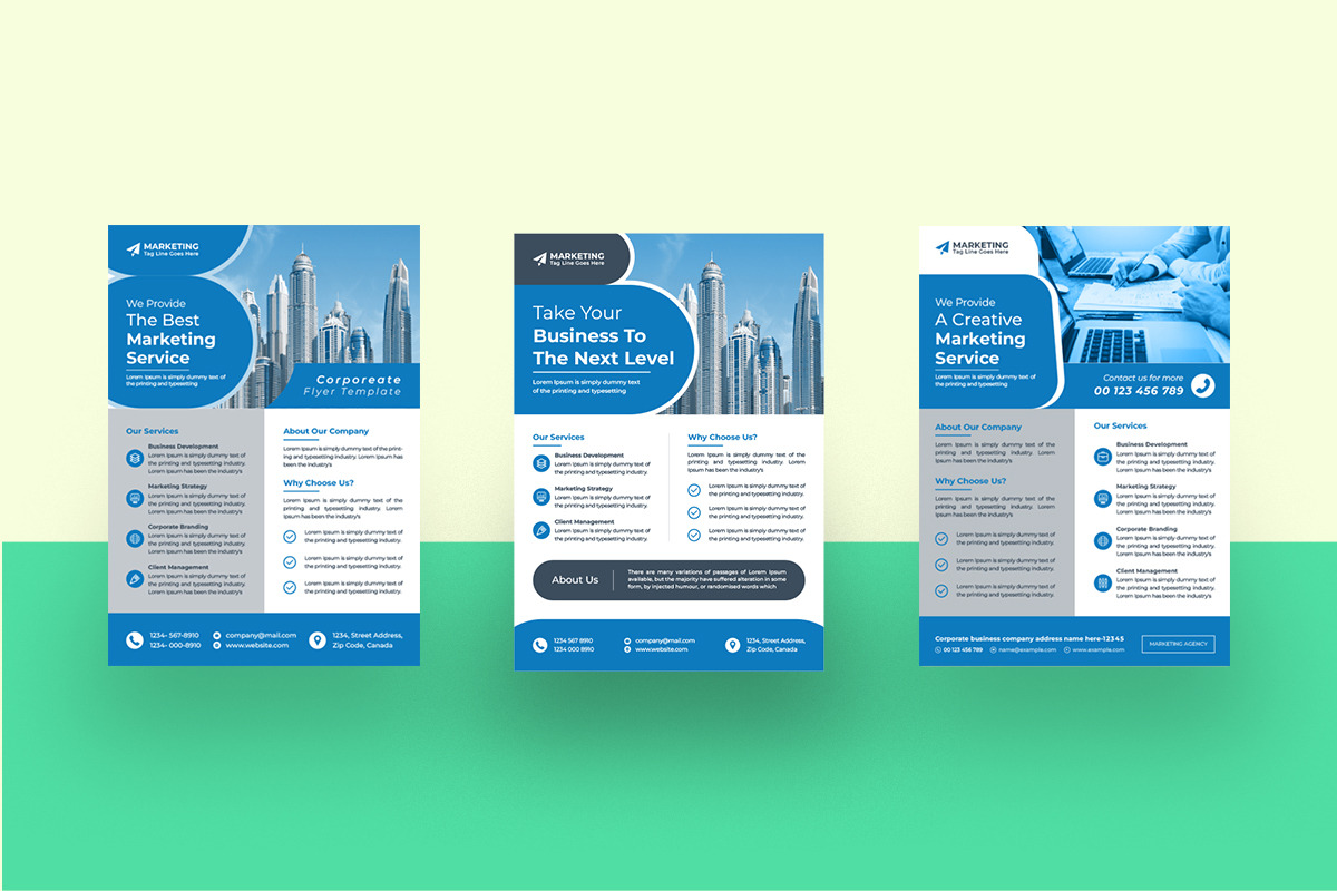 Flyer templates, a Flyer Template by Lakhan1998 (Photo 2 of 5)