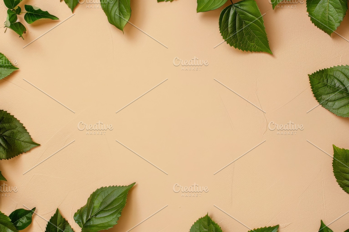 99 Frames of green leaves, a Nature Photo by Handmadefont (Photo 3 of 100)
