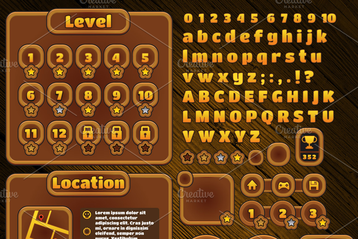 Jungle Jump Game elements, an Illustration by quicky (Photo 5 of 5)