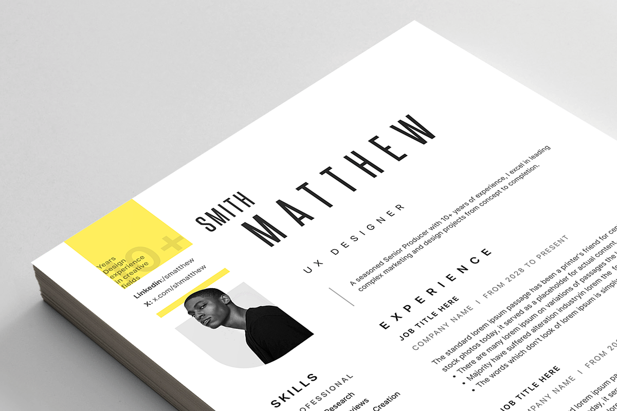 Resume/CV, a Resume Template by Reuix Studio (Photo 5 of 5)