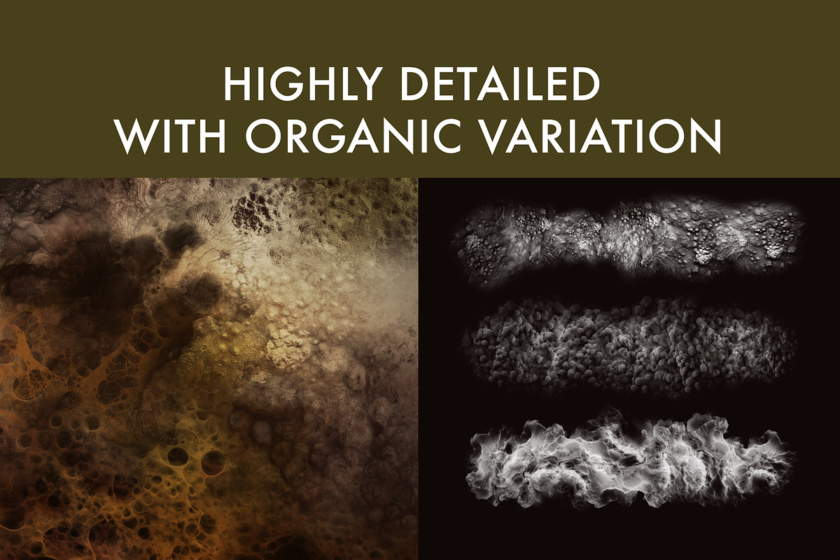 Zombie Skin Brush Set, a Brush Add-On by Zsolt Kosa Art (Photo 3 of 9)