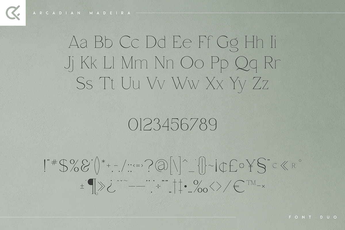 Arcadian & Moderna - modern font duo, a Serif Font by Only Fonts (Photo 6 of 11)