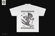 Snowboard Skeleton Design, a Sport Illustration by shaondesigns (Thumbnail 2 of 4)