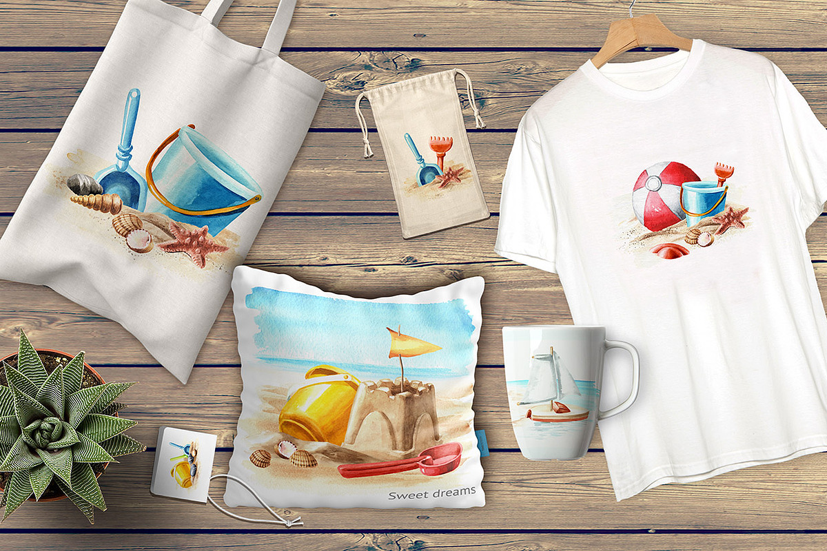 On the Sunny Sand, a Seasonal Illustration by Daria Ustiugova (Photo 11 of 11)