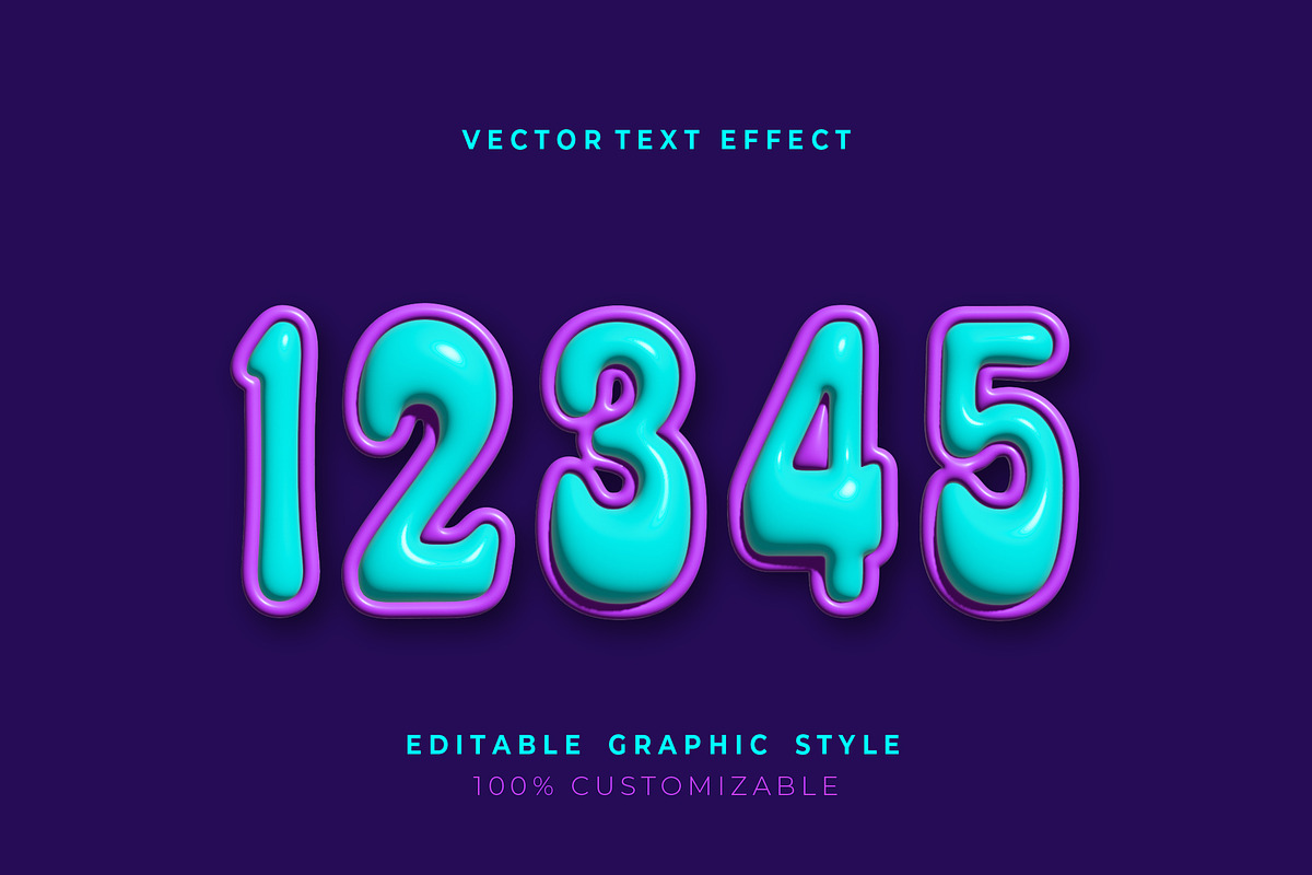Glossy Puffed Soft Text Effect preview 2