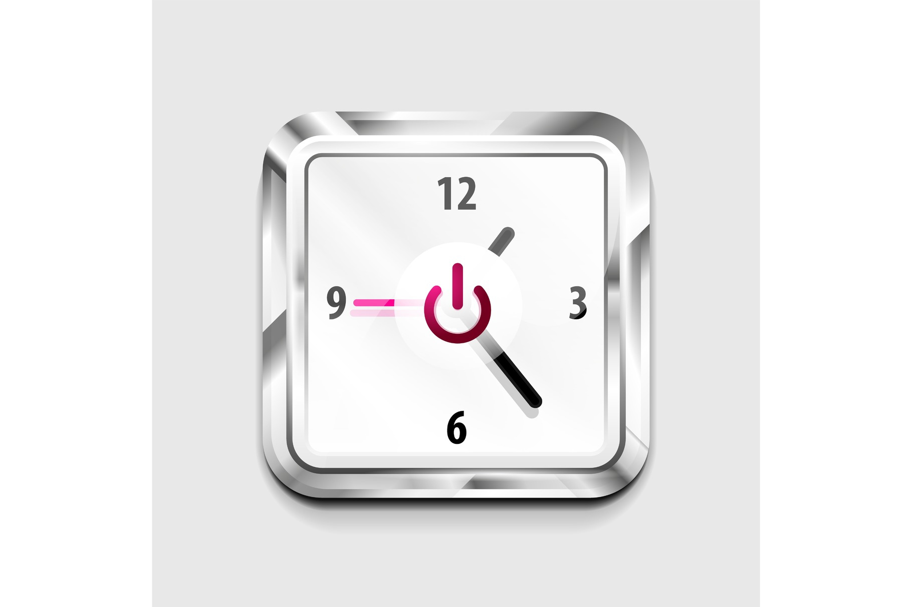 Power button technology logo, digital art techno concept, on off icon ...