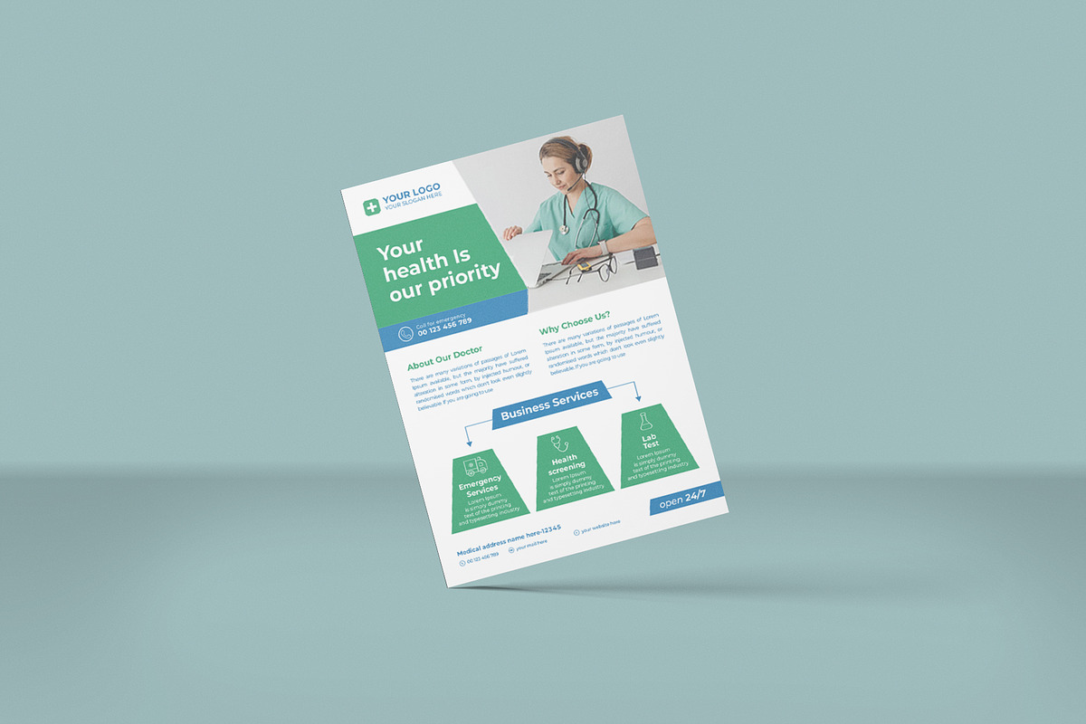 05 Medical Flyer, a Flyer Template by Lakhan1998 (Photo 8 of 8)