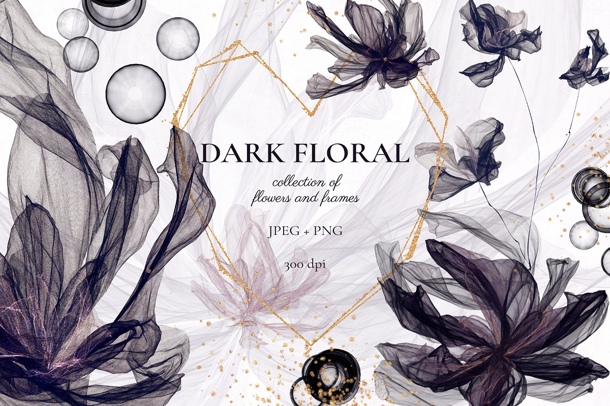 Dark Floral, an Illustration by Salted Galaxy (Photo 1 of 18)