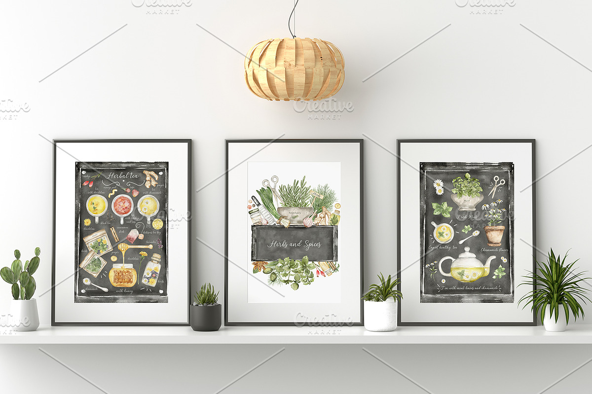 Watercolor Herbs and Spices, a Food Illustration by MayaNavits (Photo 10 of 13)
