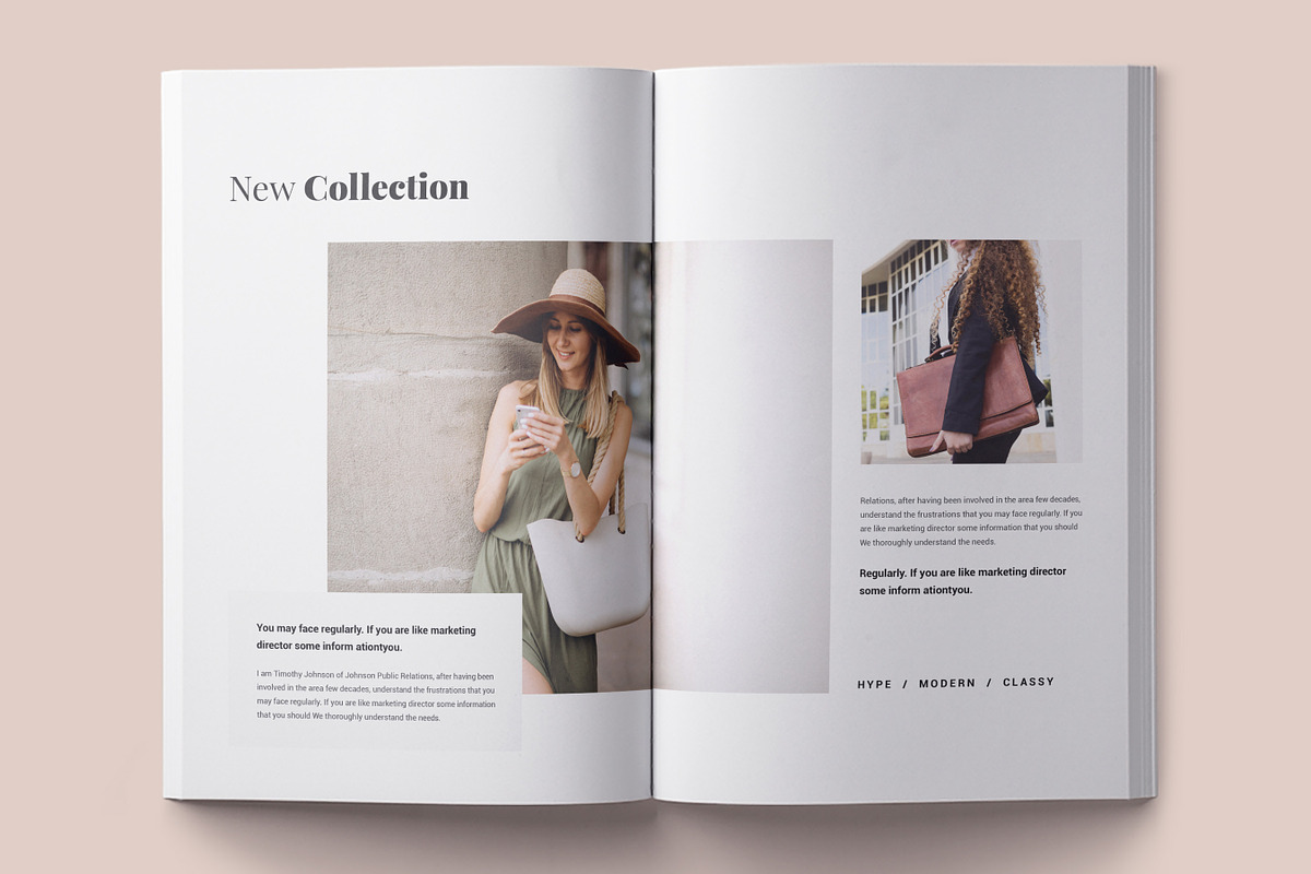 Magazine Lookbook Template, Canva, a Brochure Template by DesVert (Photo 5 of 10)