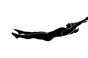 A dynamic Swimming Action Silhouette, an Illustration by Amazin_art (Thumbnail 10 of 31)