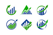 Financial Growth Business Chart Logo, a Branding & Logo Template by Signatoro (Thumbnail 1 of 3)