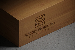 Logo Mockup On Wood