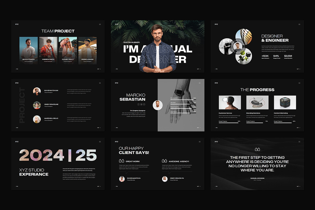 XYZ Presentation Template Design, a Presentation Template by Rocketstill (Photo 3 of 7)