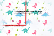 dinosaur pattern for kids, a Pattern Graphic by Asfacute (Thumbnail 12 of 12)