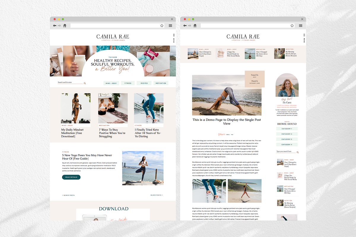 Showit Website & Sales Page Bundle, a Landing Page Template by Sugar Studios (Photo 6 of 11)