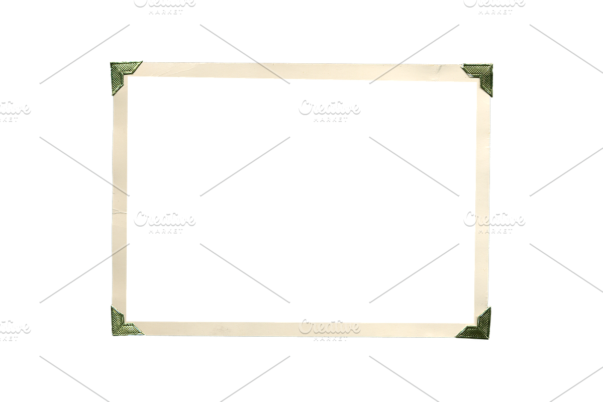 3 PNG Vintage Photo Corners & Frames, an Object Graphic by THP Creative (Photo 4 of 4)