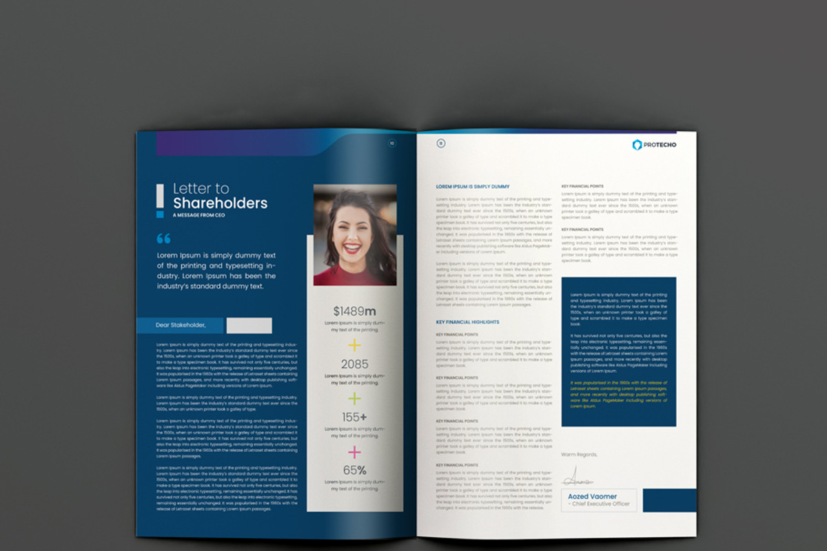 Annual Report, a Brochure Template by xnorpix (Photo 6 of 25)