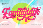 Familytalk, a Script Font by Ditatype (Thumbnail 1 of 10)