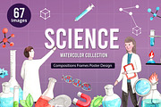 Science and scientific equipments, a Decorative Illustration by CreativeValuation (Thumbnail 1 of 14)