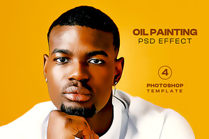 Oil painting photo effect