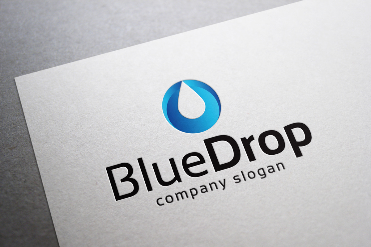 Blue Drop Logo, a Branding & Logo Template by EmilGuseinov (Photo 1 of 2)