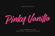 Pinky Vanilla - Handwritten Font, a Font by Subectype Studio (Thumbnail 1 of 10)