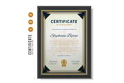 582. Modern Certificate Template, a Stationery Template by CreativeRezwan (Thumbnail 3 of 3)