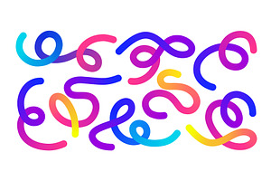 Gradient rainbow colors swirl into, an Illustration by YuliiaOsadcha