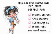 Quirky Valentine Day Girl Clipart, an Illustration by Libby Wishes (Thumbnail 4 of 7)