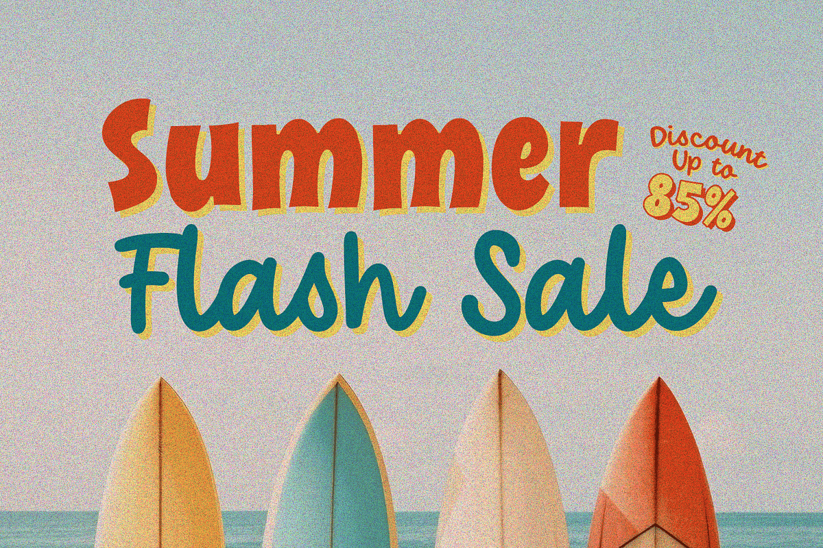 Lemon Slush – Vintage Retro Font Duo, a Font by Pixesia Studio (Photo 8 of 14)