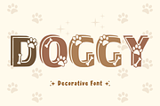 Doggy - Cartoon Font Type, a Font by KiddoGlyphs Studio (Thumbnail 1 of 3)