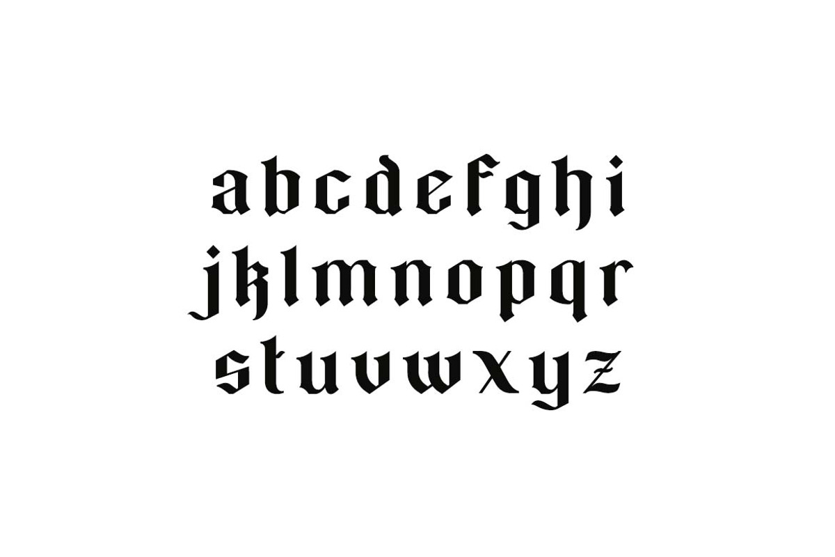 Black Rockie Blackletter Font, a Blackletter Font by UICreative (Photo 6 of 13)