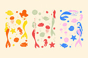 Ocean Charms Clip Art & Patterns, a Graphic by madeillus (Thumbnail 3 of 9)