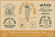 Tropical Island Illustration Pack, an Object Illustration by Southerntown (Thumbnail 3 of 7)