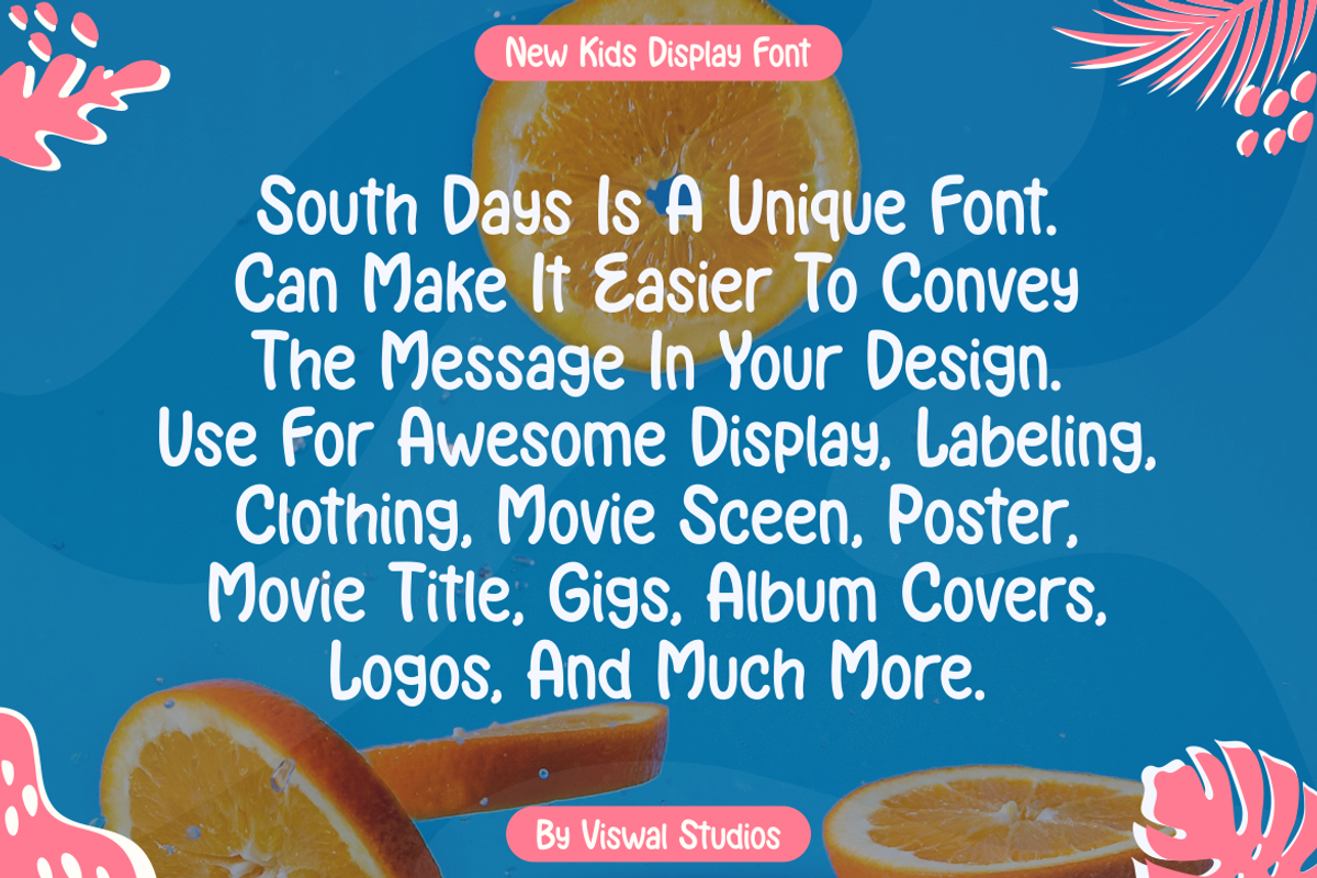 South Days - Playful Font, a Handwritten Font by Viswal Studio (Photo 2 of 6)
