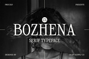CS Bozhena – Contemporary Font, a Serif Font by Craft Supply Co. (Thumbnail 1 of 8)