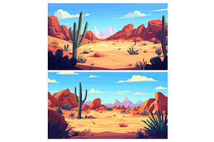 Prairies Backgrounds. Mexican Desert