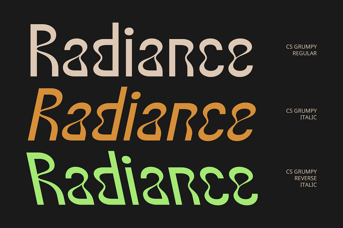 CS Grompy – Psychedelic Font, a Sans Serif Font by Craft Supply Co. (Photo 3 of 8)