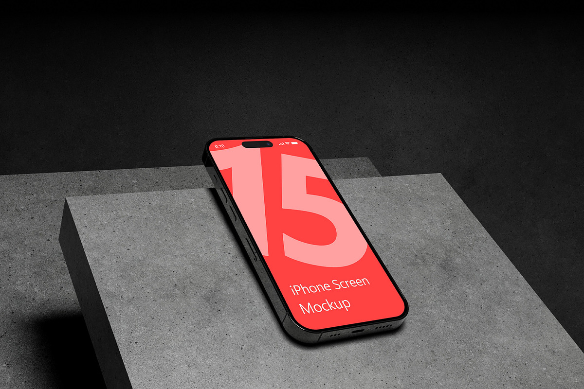 Realistic iPhone Mockup, an iPhone Mockup by Farabion Studio (Photo 1 of 2)