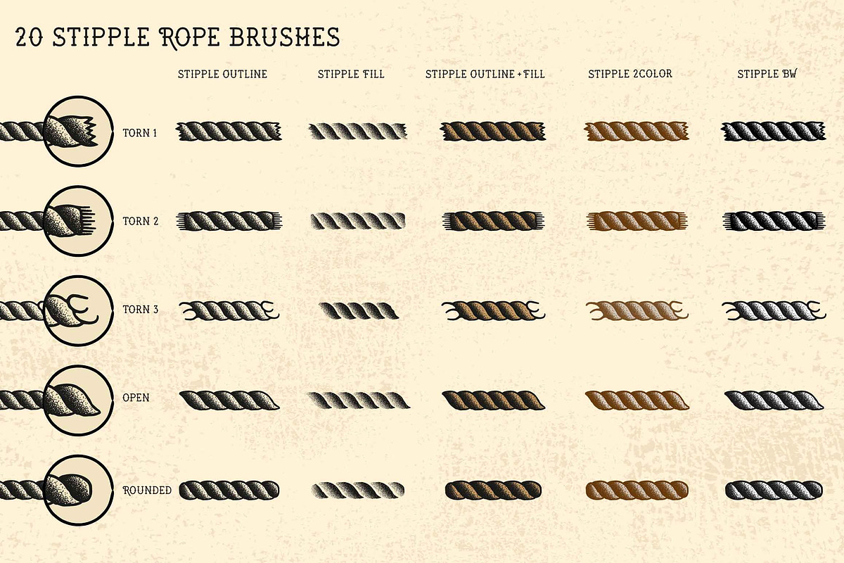 Sailor Mate´s Rope Brush Collection, a Brush Add-On by BAD TASTE (Photo 6 of 20)