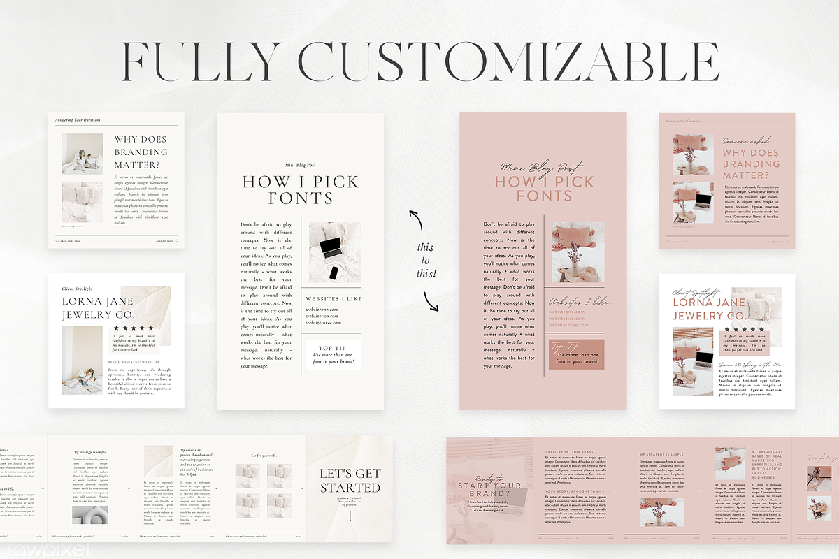 Soft Social Media Brand Templates, a Social Media Template by FEM Creative Studio (Photo 8 of 8)