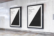 Subway Poster Mockup Bundle Metro, an Advertising Mockup by FoundImages (Thumbnail 14 of 61)