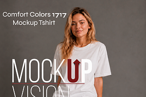 Comfort Colors 1717 White Mockup