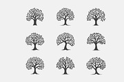Silhouette Tree Bundle, an Object Illustration by Toufiqul (Thumbnail 2 of 2)