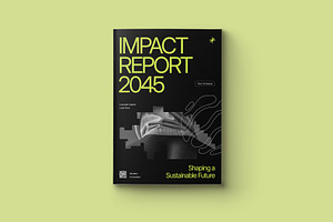 Minimalist Impact Report Template, a Brochure Template by fakhroo