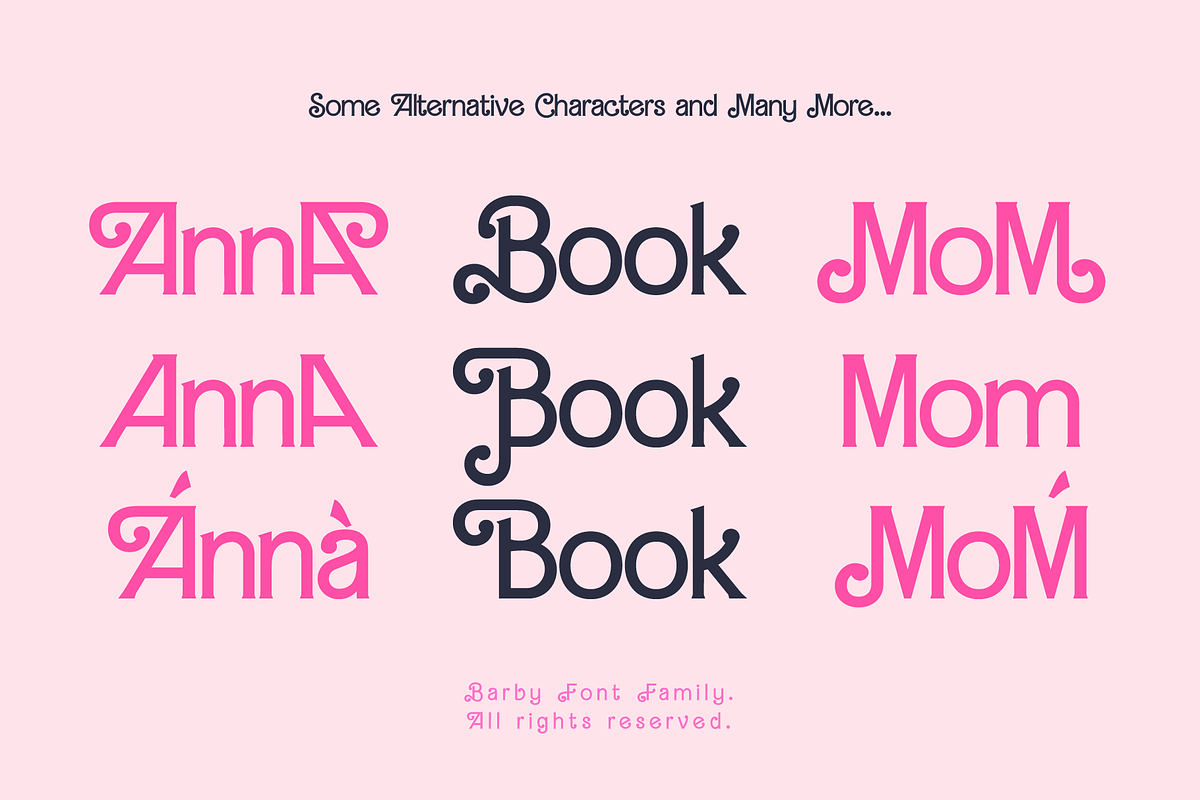Barby Font Family (2 Style), a Script Font by alpercakici (Photo 3 of 11)