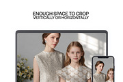 Matching Mom & Girl Mockup (PSD), a Shirt Mockup by 1001 mockups (Thumbnail 5 of 13)