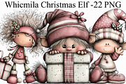 Whicmila Christmas Elf Clipart, an Illustration by Libby Wishes (Thumbnail 1 of 6)